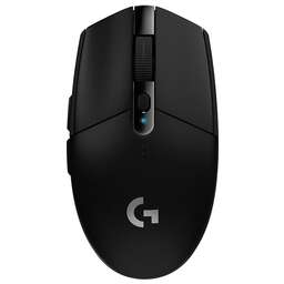 LOGITECH Мышь беспроводная G304 Lightspeed, игровая, радио, оптическая, USB, 12000dpi, черный [910-005284]