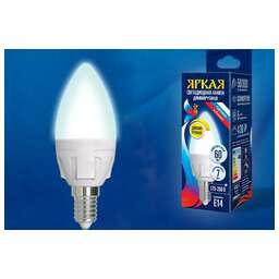 UNIEL (UL-00004294) LED-C37 7W/4000K/E14/FR/DIM PLP01WH