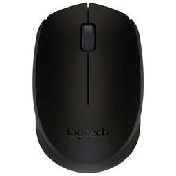 LOGITECH Мышь B170 черный оптическая (1000dpi) беспроводная USB для ноутбука (2but)