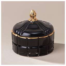 LEFARD ШКАТУЛКА "LOVELY" BLACK 10,5Х10,5Х10 СМ 196-101