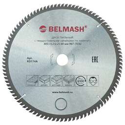 BELMASH Диск пильный по ламинату 305x3,2/2,2x30 96T