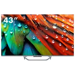 HAIER 43" Телевизор Smart TV S4, QLED, 4K Ultra HD, серый, СМАРТ ТВ, Android TV