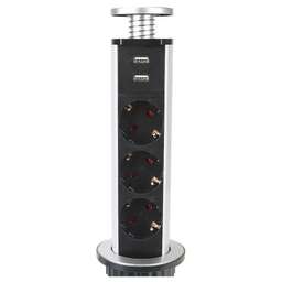 PREMIER Сетевой разветвитель 3R USB 1.8м (3 розетки) серый (коробка)