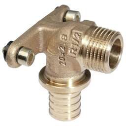 REHAU Угольник настенный с наружной резьбой 20-1/2" RX (бронза)