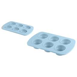 MALLONY Форма для выпечки 6 кексов складная ARMONICO (силикон) (108093)