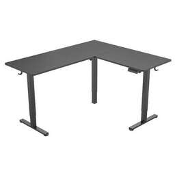 CACTUS Стол компьютерный CS-EDXL-BBK, с регулировкой высоты, электропривод, МДФ, черный