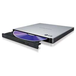 LG Оптический привод DVD-RW GP57ES40, внешний, USB, серебристый, Ret