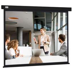 CACTUS Экран Wallscreen CS-PSW-168X299-BK, 299х168 см, 16:9, настенно-потолочный черный