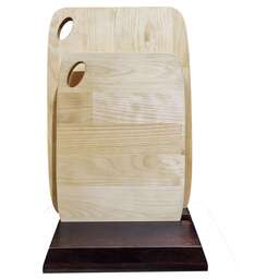 РОССИЯ 374225 Набор разделочных досок 1,8 см, массив березы, 2 шт: 18х25, 22х32 см, покрыты маслом