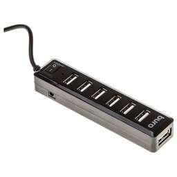 BURO Разветвитель USB 2.0 BU-HUB7-1.0-U2.0 7порт. черный