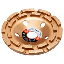 MATRIX Чашка алмазная зачистная, 125 мм, Двухрядная//