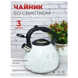 МЕРАЛИ Чайник нерж. 3,0л ЧН-30-20 со свистком