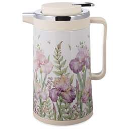 AGNESS ТЕРМОС СО СТЕКЛЯННОЙ КОЛБОЙ, 950 МЛ, КРЫШКА С КЛАПАНОМ, СЕРИЯ "IRISES" 734-208