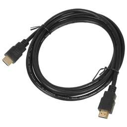 NONAME Кабель аудио-видео LAZSO WH-111, HDMI (m) - HDMI (m) , 2м, GOLD, черный [wh-111(2m)]