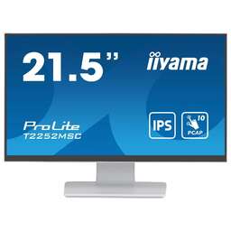 IIYAMA Монитор 21.5" ProLite T2252MSC-W2 белый IPS LED 5ms 16:9 HDMI M/M матовая 250cd 178гр/178гр 1920x1080 DP FHD USB Touch 4.5кг