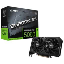 MSI Видеокарта RTX5060 SHADOW 2X OC MAX 8GB GDDR7 128bit 3xDP HDMI 2FAN RTL