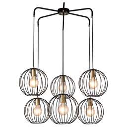 ESCADA 10176/6 E27*60W Black/Brass