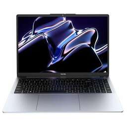 TECNO Ноутбук MegaBook K16AS 16", 2023, IPS, Intel Core i5 1235U 1.3ГГц, 10-ядерный, 16ГБ DDR4, 512ГБ SSD, Intel Iris Xe graphics, без операционной системы, серебристый [tcn-k16i5.d16.sl]