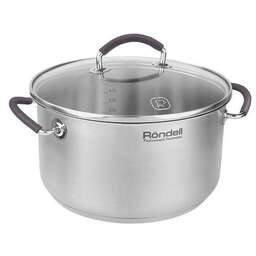 RONDELL Кастрюля 5.1л Akzent RDS-1389, нержавеющая сталь, с крышкой