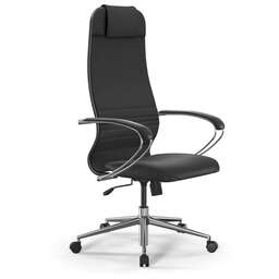 МЕТТА Кресло ErgoLife Set 17, на колесиках, экокожа, черный [z5ad.16.1.2a3]