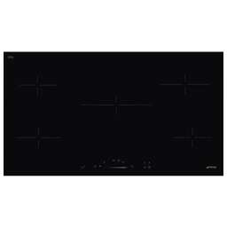 SMEG Электрическая варочная поверхность SE495ETD, конфорок: 5 шт., стеклокерамика, независимая, черный