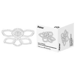 RITTER 51724 9 Люстра потолочная, светодиодная, диммируемая, ТЕРАМО, с ДУ, 440х440х110мм, 100Вт, белый, 51724 9,
