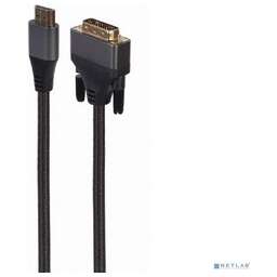 GEMBIRD Cablexpert Кабель HDMI-DVI , 4K, 19M/19M, 1.8м, single link, пакет (CC-HDMI-DVI-4K-6)