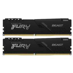 KINGSTON Оперативная память Fury Beast Black KF432C16BBK2/8 DDR4 - 2x 4ГБ 3200МГц, DIMM, Ret