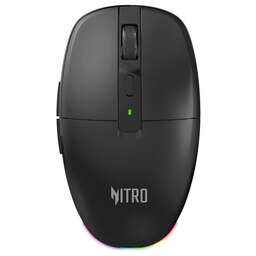 ACER Мышь Nitro OMR400 черный оптическая 3200dpi silent беспров. BT/Radio USB 6but (ZL.MCECC.05B)