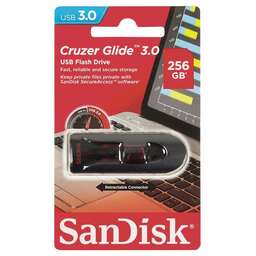 SANDISK Флешка Cruzer Glide 3.0 USB Flash Drive 256GB. Цвет: черный
