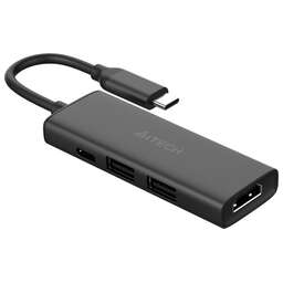 A4TECH Разветвитель USB-C DST-40C 2порт. серый