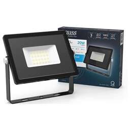GAUSS Прожектор уличный Qplus 613511320 светодиодный 20Втчерный