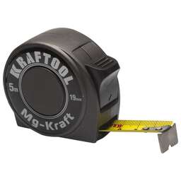 KRAFTOOL MG-Kraft, 5 м х 19 мм, ударопрочная профессиональная рулетка (34129-05-19)