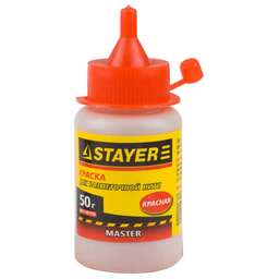 STAYER 50 г, красная краска для малярных разметочных шнуров (0640-2)