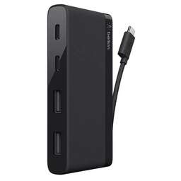 BELKIN Хаб (разветвитель) F4U090btBLK, серый