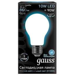 GAUSS Упаковка ламп LED E27, шар, 10Вт, 10 шт. [102202210]