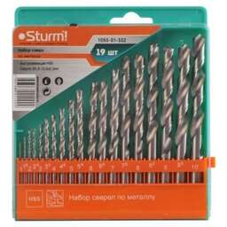 STURM Набор сверл Sturm 1055-01-SS2 по металлу (19пред.) для шуруповертов/дрелей