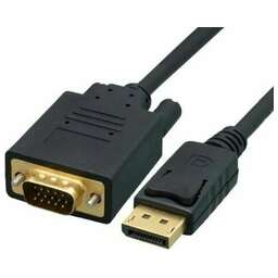 PREMIER Кабель-переходник видео 6-932, DisplayPort (m) - VGA (m) , 5м, GOLD, черный [6-932 5.0]