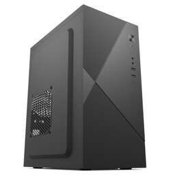 FOXLINE Корпус MiniTower Forza FZ-019 450W black (mATX, 450W, 2xUSB2.0, w/o fan, 8cm fan PSU, power cord) (FZ-019-SX450)