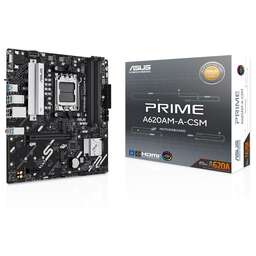 ASUS Материнская плата PRIME A620AM-A-CSM AM5 mATX 4xDDR5 PCIEx16 PCIEx1 2xM.2 DP HDMI VGA GLAN