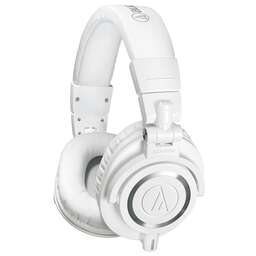 AUDIO-TECHNICA Наушники мониторные ATH-M50X 1.2м белый проводные оголовье (15117335)