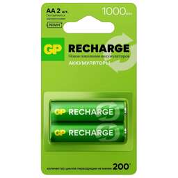 GP Аккумулятор Smart Energy 100AAHCV-2CRSBC2 AA NiMH 1000mAh (2шт)