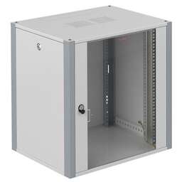 SYSMATRIX Шкаф коммутационный WP 6406.710 настенный, стеклянная передняя дверь, 6U, 600x315x450 мм