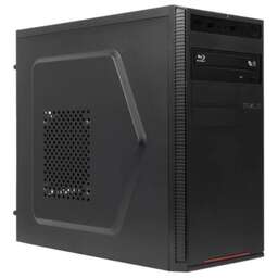 AMUR ПК Нарвал A5A12 MT Ryzen 5 3400G (3.7) 8Gb SSD256Gb Vega 11 FreeDOS GbitEth 400W мышь клавиатура черный (RUS) (2139459)