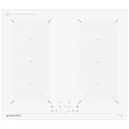 MEFERI Индукционная варочная поверхность Ultra MIH604WH, конфорок: 4 шт., стеклокерамика, независимая, белый