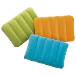 INTEX Подушка надувная детская KIDZ 43x28x9 см (3 цв, велюр) .(в коробке) Арт. 68676NP