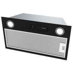 KORTING Встраиваемая вытяжка KHI 6755 N, управление кнопочное, черный/нержавеющая сталь