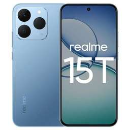 REALME 6.57" Смартфон 15T 8/128Gb, RMX5111, NFC, AMOLED, 120Гц, 7000мAч, голубой
