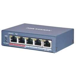 HIKVISION Коммутатор DS-3E0505P-E/M(B) 5x1Гбит/с 4PoE+ 35W неуправляемый