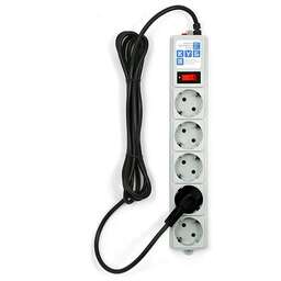 POWERCUBE Сетевой фильтр Power Cube SPG-B-10 white (3,0 м, 5 розеток, 10А) (SPG-B-10-WHITE)